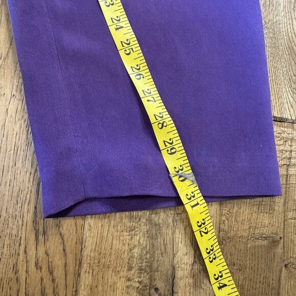 VINTAGE Preston & York 100% Silk Button Up Paisley Blouse and Trouser Set Sz 16 - Picture 10 of 11